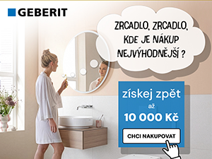 Získejte cashback až 10 000 Kč při nákupu výrobků Geberit