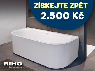 Cashback 2500 Kč na vybrané vany Riho 